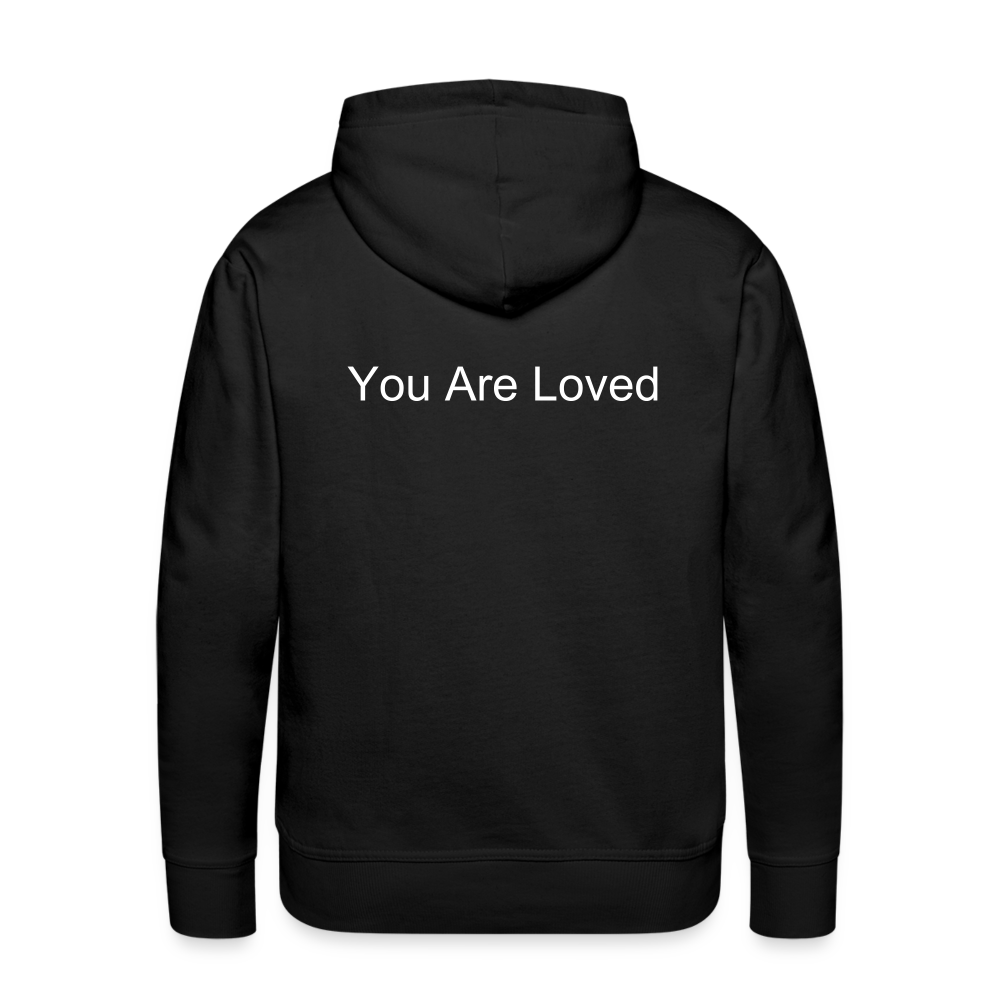 Men’s Premium Hoodie- YOU ARE LOVED - black