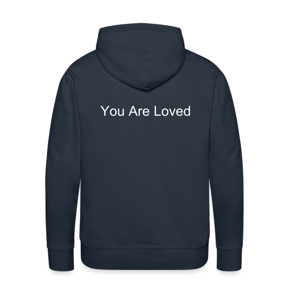 Men’s Premium Hoodie- YOU ARE LOVED - navy