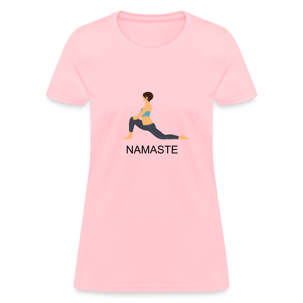 Women's T-Shirt- NAMASTE - pink