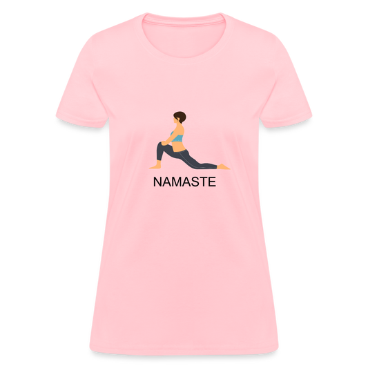 Women's T-Shirt- NAMASTE - pink