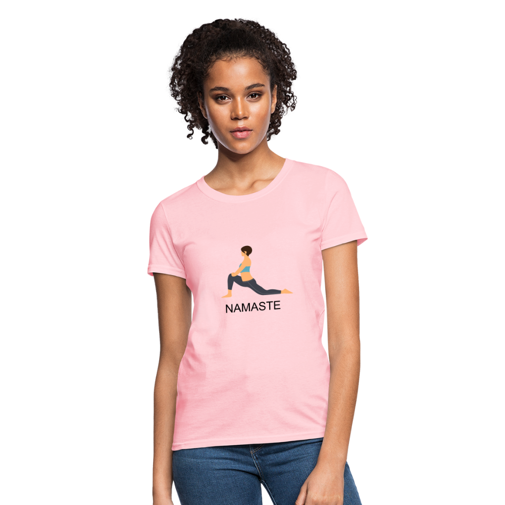 Women's T-Shirt- NAMASTE - pink