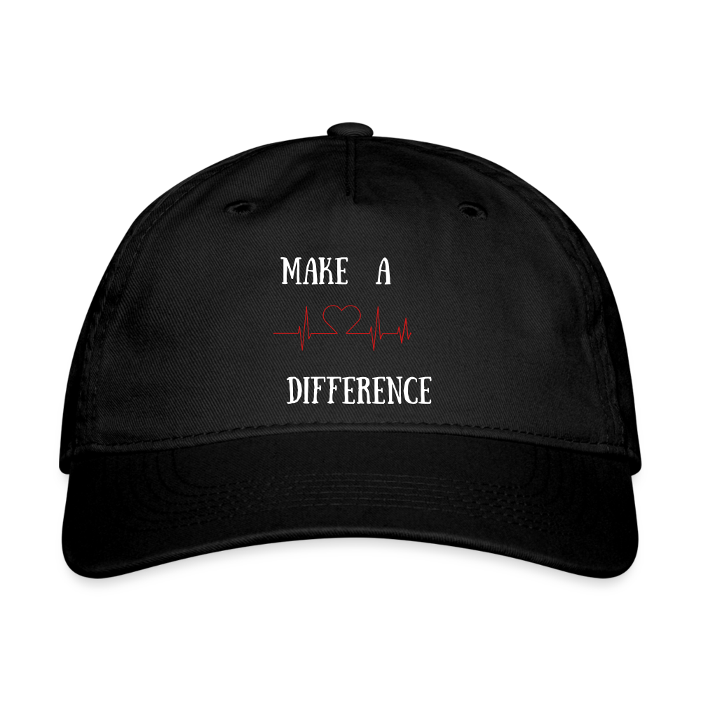 Organic Baseball Cap-Diff - black