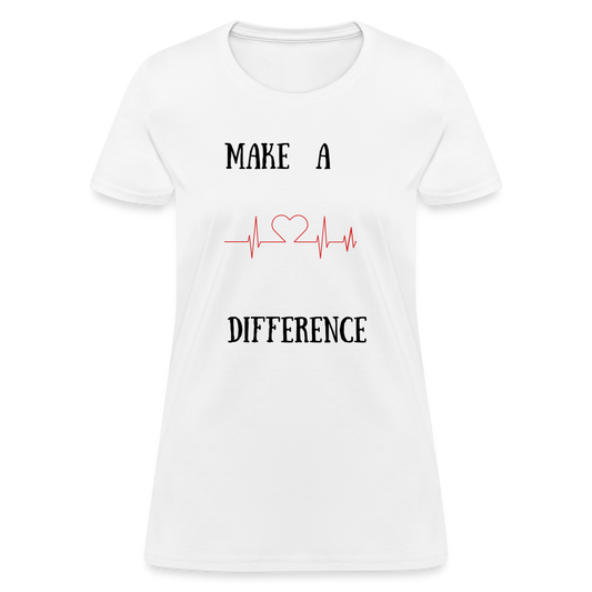 Women's T-Shirt-Diff - white