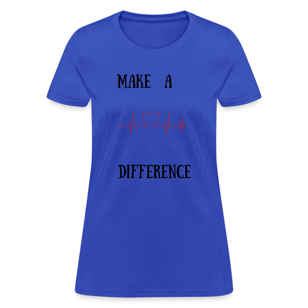 Women's T-Shirt-Diff - royal blue