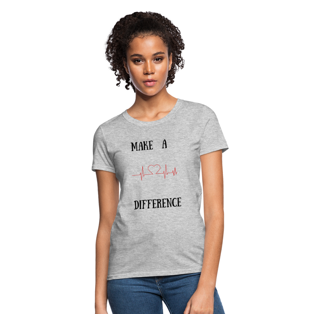 Women's T-Shirt-Diff - heather gray