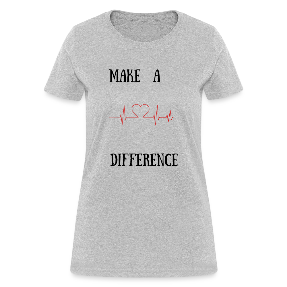 Women's T-Shirt-Diff - heather gray