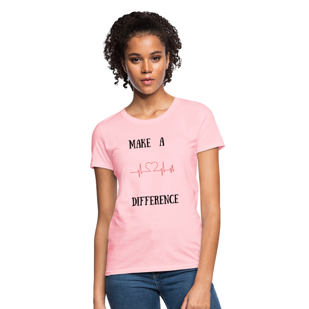 Women's T-Shirt-Diff - pink