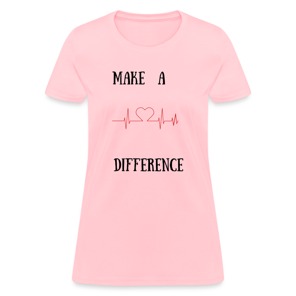 Women's T-Shirt-Diff - pink