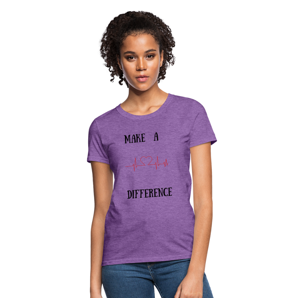 Women's T-Shirt-Diff - purple heather