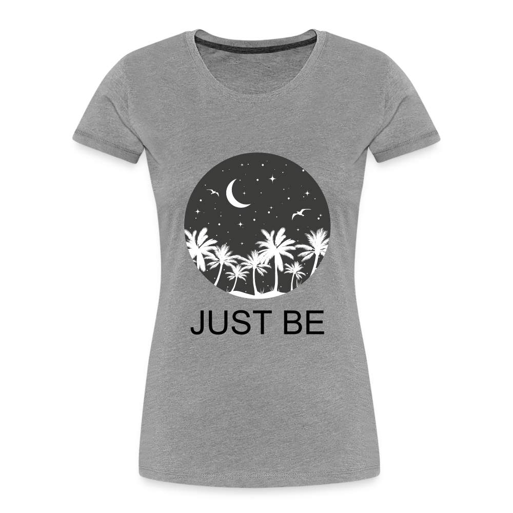 Women’s Premium Organic T-Shirt- BE - heather gray