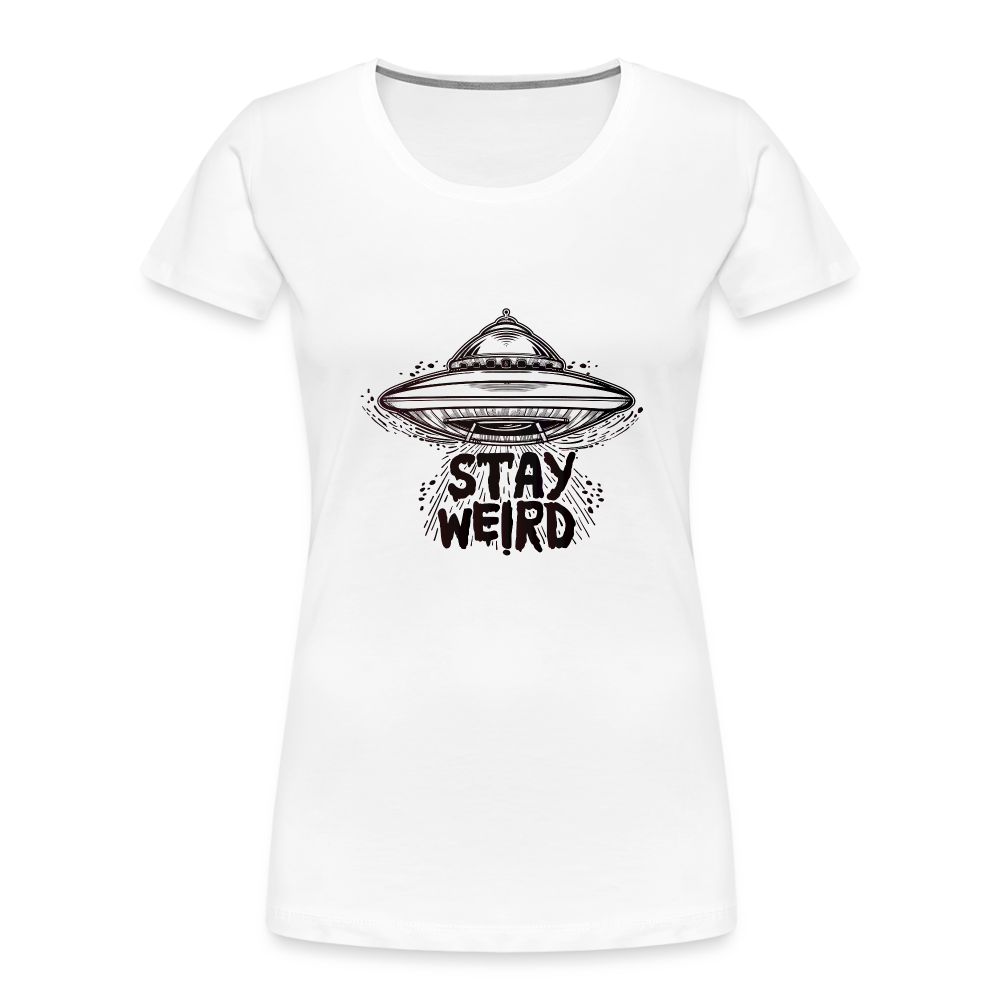 Women's Organic- STAY WEIRD - white