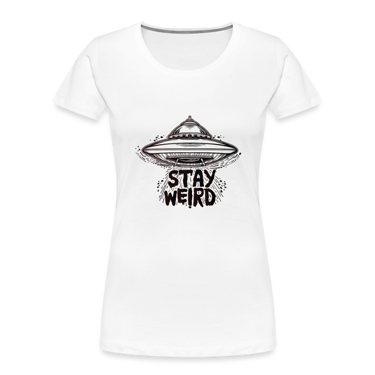 Women's Organic- STAY WEIRD - white