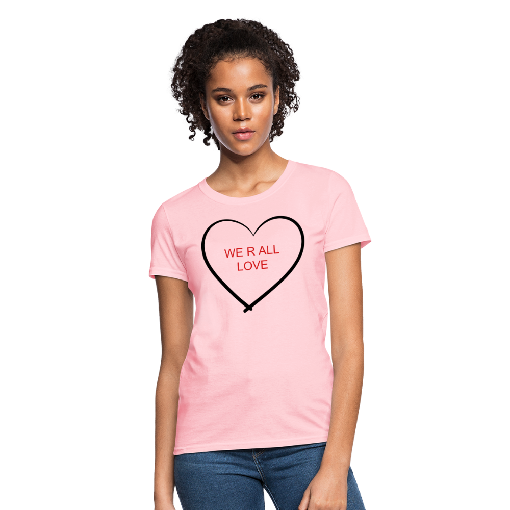 Women's Hi-Lo Tee (ALL LOVE) - pink